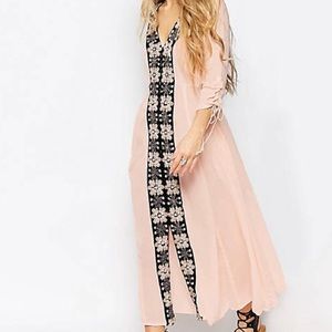 Free People Journey to the Horizon Dress - Pale Pink